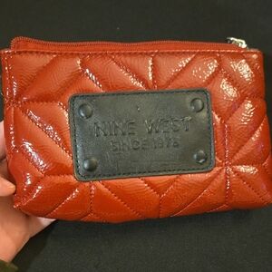 Nine West Red Quilted Wristlet